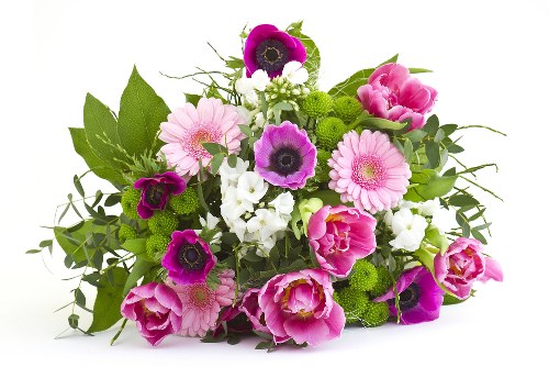 Fresh flowers arranged elegantly for a special occasion